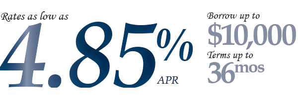 rates as low as 4.29% APR. Borrow up $15,000. Terms up 48 months